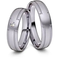 Trauringe Hof 585er Palladium - 4584