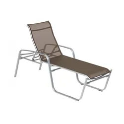 Sonnenliege Florida Plus - 09 - silber D86 - taupe