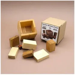 ROMBOL Denkspiele Spiel HOUSTEN, WE HAVE A PUZZLE - Holzpuzzle, Knobelspiel, Denkspiel