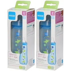 MAM Babyflasche 330ml 6 Monate und älter Blau