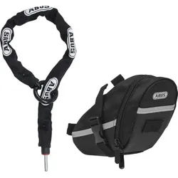 ABUS Anschließkette Adaptor Chain ACH 2.0 6KS/85BK + ST5950 inkl. Tasche 6 mm sc...