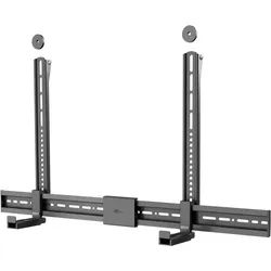 Goobay Soundbar-Halterung für TV-Geräte Universal, schwarz - sichere, dezente Halterung mit gepolsterten Füßen für alle gängigen Soundbars