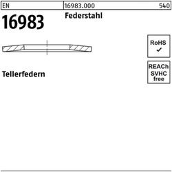 Reyher Tellerfeder 100er Pack Tellerfeder EN 16983 200x92,0x14,0 Federstahl 1 Stück EN 1
