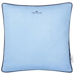 Tom Tailor Kissenhülle , Blau, Hellblau , Textil , Uni , 40x40 cm , hochwertige Qualität , Heimtextilien, Bezüge, Kissenbezüge