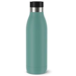 EMSA Bludrop Color Trinkflasche, 0,5 Liter, Hochwertige als auch umweltfreundliche Wasserflasche aus robustem Edelstahl, 1 Trinkflasche, Farbe: Petrol