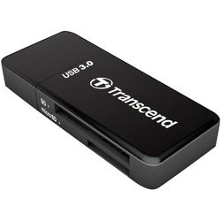 Transcend - Kartenleser (SD, microSD, SDHC, microSDHC, SDXC, microSDXC, SDHC UHS-I, SDXC UHS-I) - USB 3.0