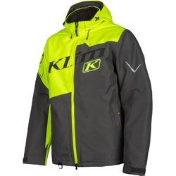 Klim Instinct 2022 Snowmobil Jacke, schwarz-grau-gelb, Größe XL für Männer