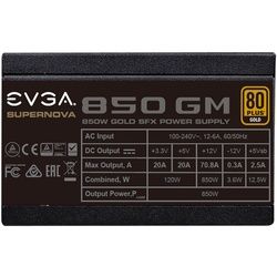 EVGA SuperNOVA 850 GM - Netzteil (intern) - EPS12V / SFX12V - 80 PLUS Gold - Wechselstrom 100-240 V - 850 Watt