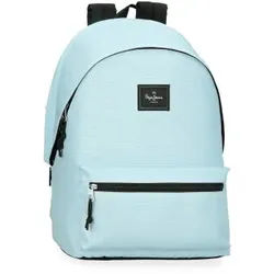 Pepe Jeans für alle. 63224C6 Rucksack Aris Buntes Blau (OSFA), Lässig, Polyester, Kinderbekleidung