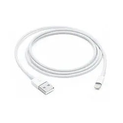 Apple Datenübertragungskabel USB A Stecker Apple Lightning 1 m Weiß