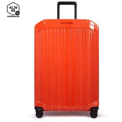 Piquadro PQ Light Großer Trolley Koffer mit 4-Rollen, erweiterbar4 Rollen Orange