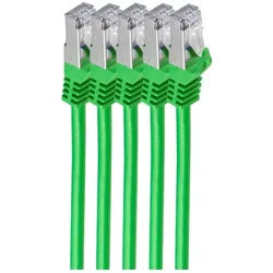 shiverpeaks BS75511-G-SET5 Netzwerkkabel Grün 1 m Cat7 S/FTP (S-STP)