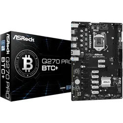 ASROCK Motherboard Q270 Pro BTC+