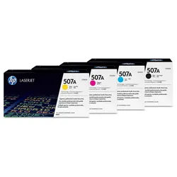 HP Original 507A Toner 4er Set Multipack Cyan Magenta Gelb Schwarz (CE400A, CE401A, CE402A, CE403A)