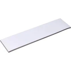 100 Magnetetiketten beschreibbar 50 x 200 mm, Ferrit|PVC, weiß