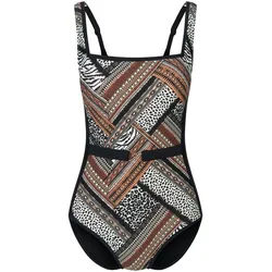 Le maillot bain décolleté carré Anita marron