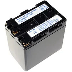 Akku für Sony DCR TRV240E, Typ NP-FM90, QM91, anthrazit, 3900 mAh