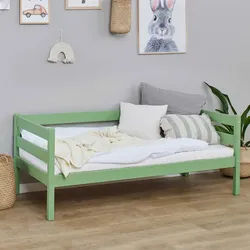 Mid.you Kinder-/Juniorbett , Grün , Holz , Kiefer , massiv,vollmassiv , 70x160 cm , für Rollrost geeignet , Babymöbel & Kindermöbel, Kinderzimmer & Jugendzimmer, Kinderbetten, Kinderbetten & Jugendbetten