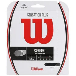 Wilson Tennissaite Sensation Plus (Komfort+Kontrolle) schwarz 12m Set, Saitendicke: 1.34 schwarz