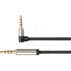 GC-M0233 - Audiokabel, 3,5mm Klinke 4-polig, 1,5 m, gew.