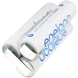 Panasonic eneloop Ersatzakku für Waterpik Triple Sonic (ST-01) und Triple Sonic 3,6V AkkuPack AAA mit Lötfahnen und bis zu 800mAh