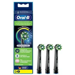 Oral-B - Aufsteckbürsten 'CrossAction CleanMaximizer' in Schwarz Zahnbürste 1 St schwarz