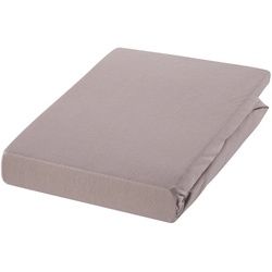 Estella Spannleintuch , Braun, Hellbraun , Textil , 200x200 cm , Hohenstein, Textiles Vertrauen - Oeko-Tex® , Rundumgummi, bügelfrei, in Übergrößen erhältlich, für Wasserbetten geeignet, rutschfest auf der Matratze , Heimtextilien, Bettwäsche & Leintücher, Leintücher, Spannleintücher