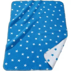 Kinderdecke Kuscheldecke, Erwin Müller, Baumwolle Motiv blau 75 cm x 100 cm