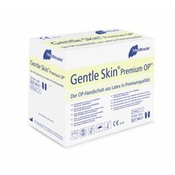 Meditrade Gentle Skin® Premium OP-Handschuh, Einmalhandschuh aus Latex, puderfrei, steril, 1 Karton = 4 x 50 Paar = 200 Paar, Größe 9