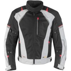 Germot X-Air Evo Pro Motorrad Textiljacke, schwarz-grau, Größe L