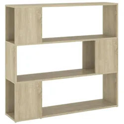 vidaXL Regal 100 x 24 x 94 cm Bücherregal Raumteiler Sonoma Eiche 100x24x94 cm bunt