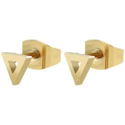 Adelia ́s Paar Ohrhänger Damen Ohrringe – Ohrstecker aus Edelstahl, Perfekt als Geschenk für besondere Menschen goldfarben