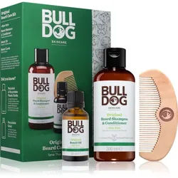 Bulldog Original Beard Care Kit Geschenkset für Herren Peach Wood 10,4 cm