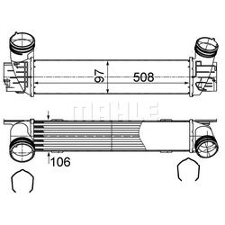 MAHLE Ladeluftkühler für BMW 3 1 X1