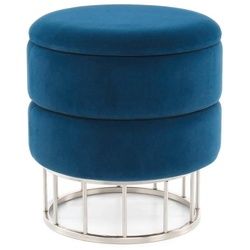 HOCKER Hocker in Blau mit Stauraum