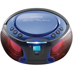 Lenco SCD-550 - Ghettoblaster - Blau - Bluetooth - FM radio - LCD - USB - Neu