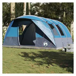 furnicato Faltzelt Campingzelt Blau 486 x 320 x 210 cm für 5 Personen, (1 tlg) blau
