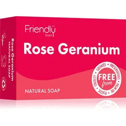 Friendly Soap Natural Soap Rose Geranium Naturseife 95 g