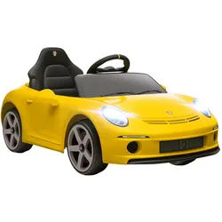 Aiyaplay Kinder-Elektroauto 12V mit 2,4 GHz Fernbedienung, Softstart, Federungssystem , Gelb , Kunststoff , 65.5x47x108 cm , unisex , Freizeit & Co, Gartenspielzeug, Kinder-Elektrofahrzeuge