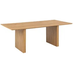 Mid.you Esstisch , Eichefarben , Kunststoff, Holzwerkstoff , Holz , rechteckig , Wange , 210x75x100 cm , FSC Mix , Esszimmer, Esszimmerserien