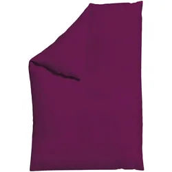 Schlafgut Bettdeckenbezug , Violett , Textil , Uni , 135-140x200 cm , Textiles Vertrauen - Oeko-Tex®, AZO-frei, Bsci, Oeko-Tex® Standard 100 , pflegeleicht, atmungsaktiv, bügelleicht, schadstoffgeprüft, weiche und anschmiegsame Oberfläche, dicht gewebtes Garn , Heimtextilien, Bettwäsche & Leintücher, Bettwäsche, Satin-bettwäsche