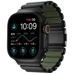 Nomad Smartwatch-Armband Stratos Band Titanium 49mm Forest grün