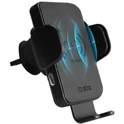 TESUPWIR15WAUT smartphone holder with wireless charger for air vent - black