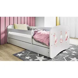 Mid.you Kinder-/Juniorbett , Weiß , Holzwerkstoff , Birke , Schichtholz,Sperrholz , H2 , 1-Zonen , Höhe ca. 15 cm , links montierbar, rechts montierbar , 80x160 cm , nicht verstellbar , Babymöbel & Kindermöbel, Kinderzimmer & Jugendzimmer, Kinderbetten, Kinderbetten & Jugendbetten