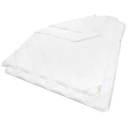Beautissu Bettdecke BeauNuit JD 155/220 cm 4 Jahreszeiten , Weiß , Textil , 155x220 cm , Schlaftextilien, Bettdecken