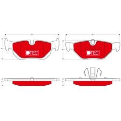 TRW Bremsbeläge Hinten (GDB1626DTE) für BMW 1 X1 3 Series