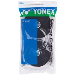 Yonex Overgrip Wet Super Grap 0.6mm (Komfort/glatt/leicht haftend) schwarz 30er Clip-Beutel