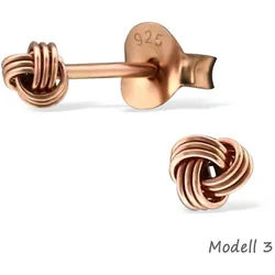 Order & Smile Schmuck Paar Ohrstecker Ohrstecker Knoten: Ohrringe Silber 925 silberfarben
