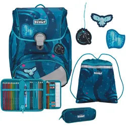 Scout Alpha Exklusiv LED Schulranzen-Set 4-teilig Heaven