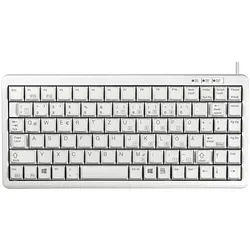 CHERRY Compact Keyboard G84-4100, kabelgebunden, USB- und PS/2 (über mitgeliefertem Adapter) -Anschluss, hellgrau